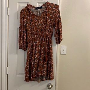 Blue Rain flower dress